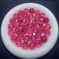 Clear Tinsel Filled Resin Beads 16mm Round Shimmering Blue 100pcs 6