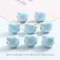 Hello KT Ceramic Beads 15mm Pastel Pink Blue Glossy 10pcs 7