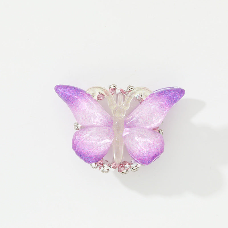 Lively Gradient Butterfly Acrylic Beads 30mm Pastel Ombre 10pcs 5