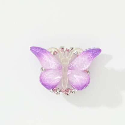 Lively Gradient Butterfly Acrylic Beads 30mm Pastel Ombre 10pcs 5