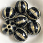 Shimmer Striped Acrylic Beads 16mm Colorful Glossy 100pcs 2
