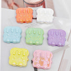 UV Plating Toast Baby Acrylic Flat Beads 24mm Colorful 50pcs