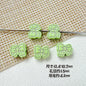 Rabbit and Bear Painted Metal Beads Glossy Finish Bulk 10pcs 27