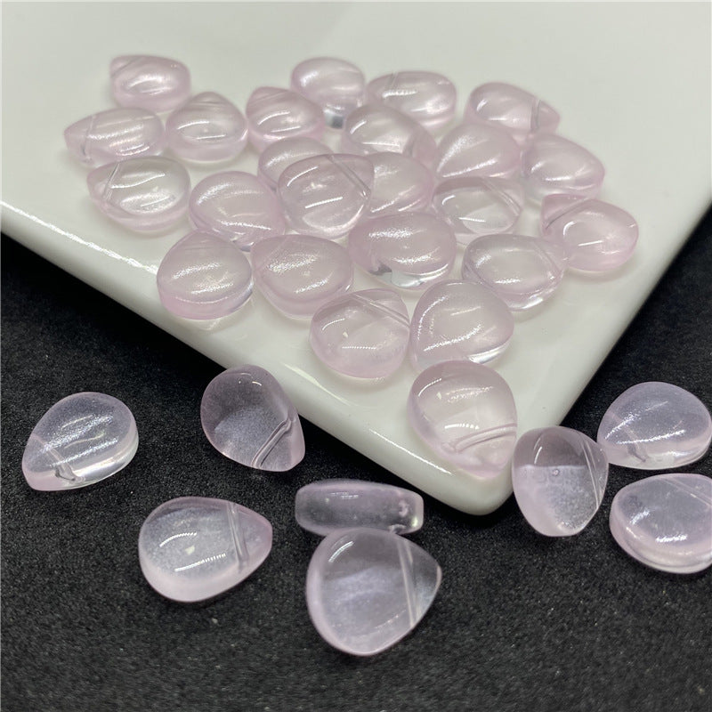 Czech Glass Beads Teardrop 12mm Transparent Iridescent 100pcs 22