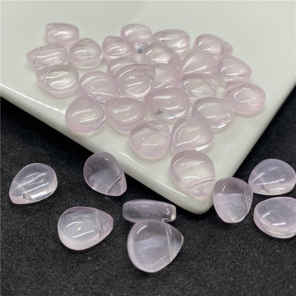 Czech Glass Beads Teardrop 12mm Transparent Iridescent 100pcs 22