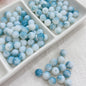 Czech Glass Beads Round 8mm Ink Painting Gradient Pastel 100pcs 7
