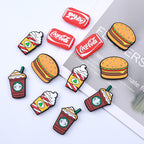 Silicone Focal Beads Food Hamburger and Soda Can Set 20pcs 4