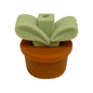 Silicone 3D Focal Beads Flowerpot Grass With Leaf Cluster 20pcs 16