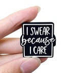 Silicone Focal Beads Swear Phrase Raised Lettering 20pcs 4
