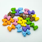 Bow Metal Beads 12mm Glossy Baking Painted Alloy 20pcs 4