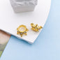 Vintage Crown Rhinestone Beads 12mm Alloy Pave Mixed Finishes 50pcs 7