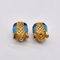 Tulip Metal Beads 14mm Cloisonne Enamel Detailed 50pcs 2