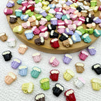 Beer Cup Metal Beads 11mm Hand Painted Enamel Alloy 10pcs 4