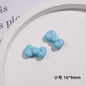 Painted Mini Bow Acrylic Beads 13mm Glossy Mixed Colors 50pcs 10
