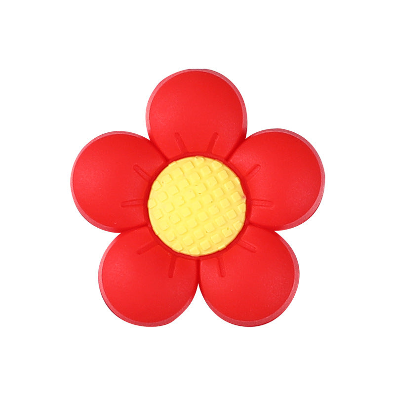 Silicone Focal Beads Flower Children Smiling Face Positive Energy 20pcs 8