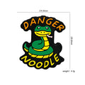 Silicone Focal Beads Animal Snake Danger Noodle with Lettering 20pcs 3