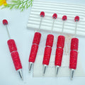 Beadable Pen Full Rhinestone Solid Color Ballpoint 7