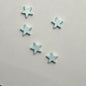 Star Metal Beads 10mm Smooth Painted Pastel Colors 20pcs 9