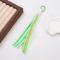 Braided Boho Lace Tassel Crochet Keychain Polyester 19cm 4pcs 12