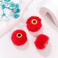 Fabric Fuzzy Abacus Spacer Beads 20mm Large Hole 50pcs 12