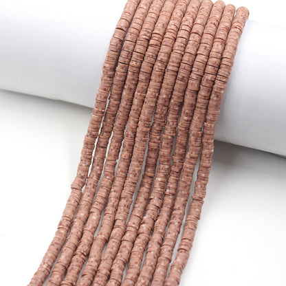 Flat Clay Beads 6mm Colorful Matte Polymer Spacer 10 Strands 14