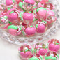 Hand-Painted Fruit Series Acrylic Beads 18mm Glossy 10pcs 20