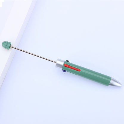 Beadable Pen Four Color Ballpoint Vibrant Barrel Bullet Tip 21