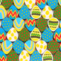 Easter Egg Clay Beads 10mm Colorful Pattern Polymer 100pcs 12
