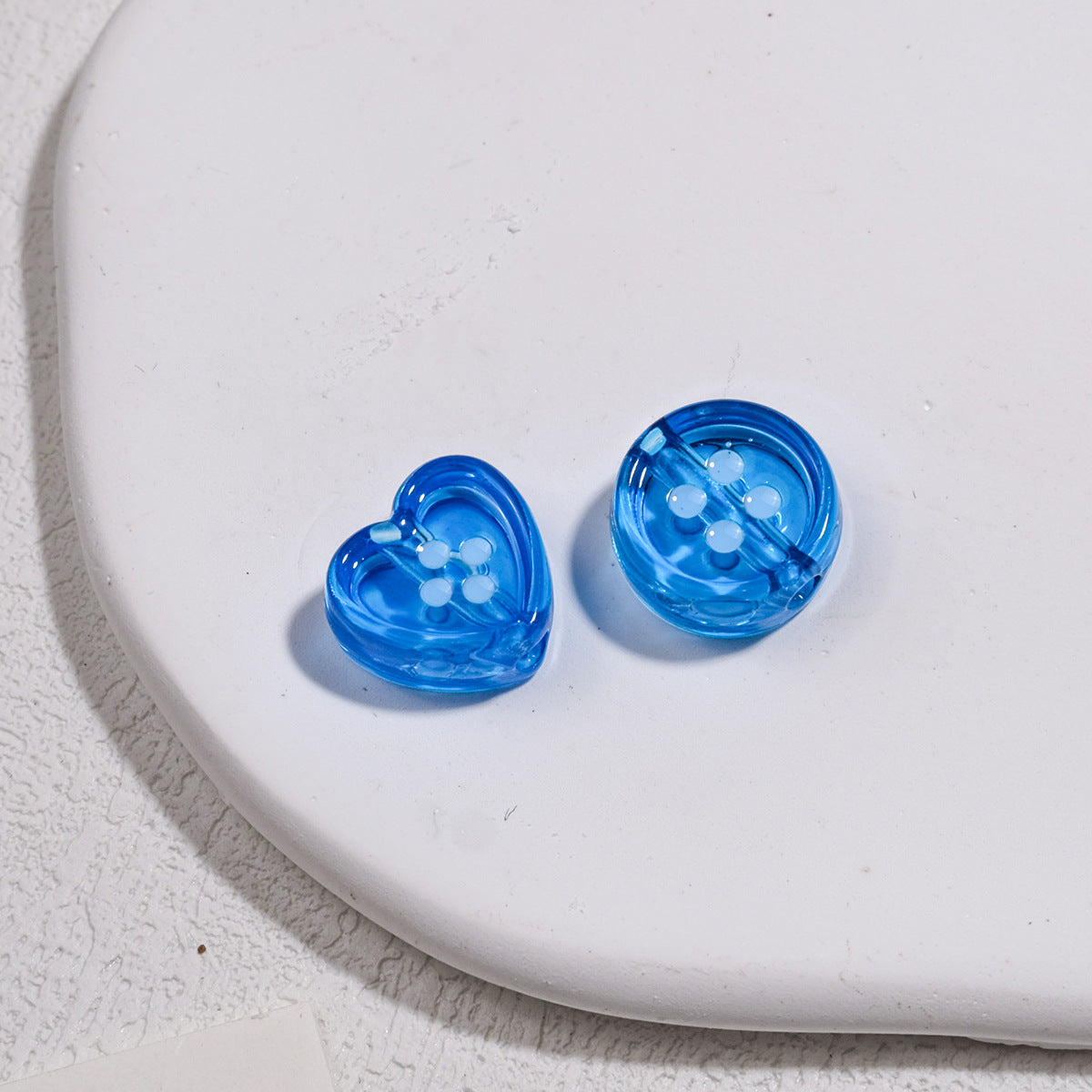 Clear Round and Heart Acrylic Beads 12mm Translucent Pastel Mixed Colors 50pcs 7