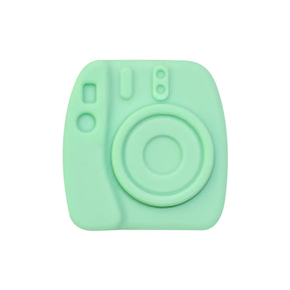 Silicone Focal Beads Camera Solid Color Embossed 20pcs 9