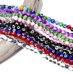 Lampwork Millefiori Evil Eye Glass Beads 4mm Antique Style 90pcs 2