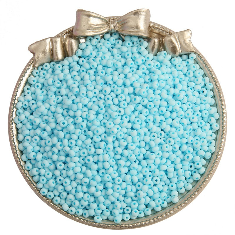 Frosted Seed Glass Beads 4mm Pastel Colors Matte Finish 320pcs 19