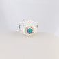 Pearl Encrusted Cube Clay Beads 20mm Rhinestone Accent 5pcs 11