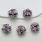 Embellished Flower Cluster Clay Beads 20mm Gradient Rose 10pcs 29