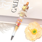 Plating Angel Wings Acrylic Beads 13x35mm Imitation Pearl 50pcs 3