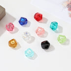 Resin Large Hole Spacer Beads 8 14mm 40pcs Imitation Crystal 2