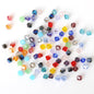 Electroplated Faceted Glass Beads 6mm Transparent Mixed Colors 45pcs 34
