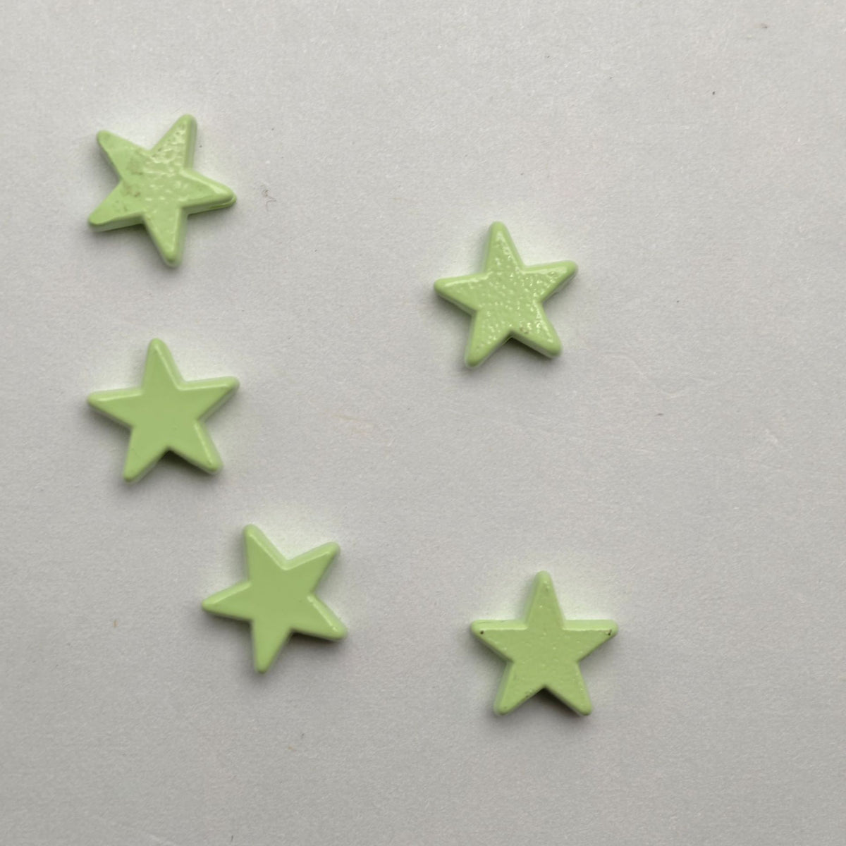 Star Metal Beads 10mm Smooth Painted Pastel Colors 20pcs 6