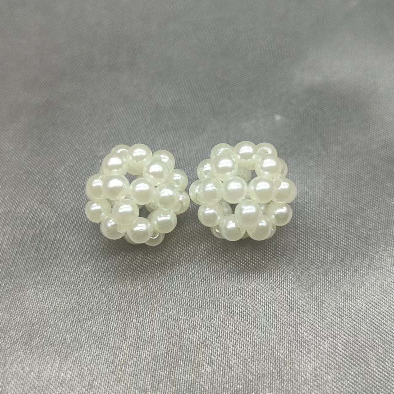 Imitation Pearl Geometry Acrylic Beads 8-15mm ABS Plastic 30pcs 7