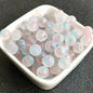 Frosted Round Glass Beads 8mm Pastel Matte Colors 50pcs 16