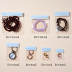 Colorful Transparent PVC Top Seal Zip Lock Bags 4x6 to 8x12cm 100pcs 6