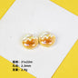 Plating Small Animal Bread Series Resin Beads Glossy Golden Brown 20pcs 9