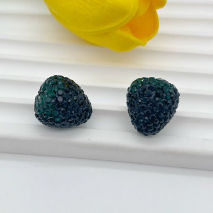 Strawberry Polymer Rhinestone Beads 17mm Colorful Mixed 10pcs 7
