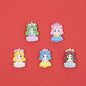 Glossy Pastel Princess Resin Beads Glossy Pretty Figures 10pcs