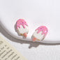 Painted Popsicle Acrylic Beads 20mm Colorful Drip Design 50pcs 15