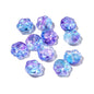 Bear Paw Transparent Glass Beads 14x15mm Assorted Colors 20pcs 7