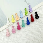 Guitar Metal Beads 12mm Baked Painted Multicolor 20pcs