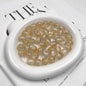 Gold Foil Filled Resin Beads 8mm 10mm 12mm Round Mixed Colors 50pcs 12