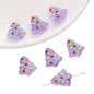 Christmas Tree Transparent Glass Beads 15x16mm Colorful Ornaments 10pcs 6