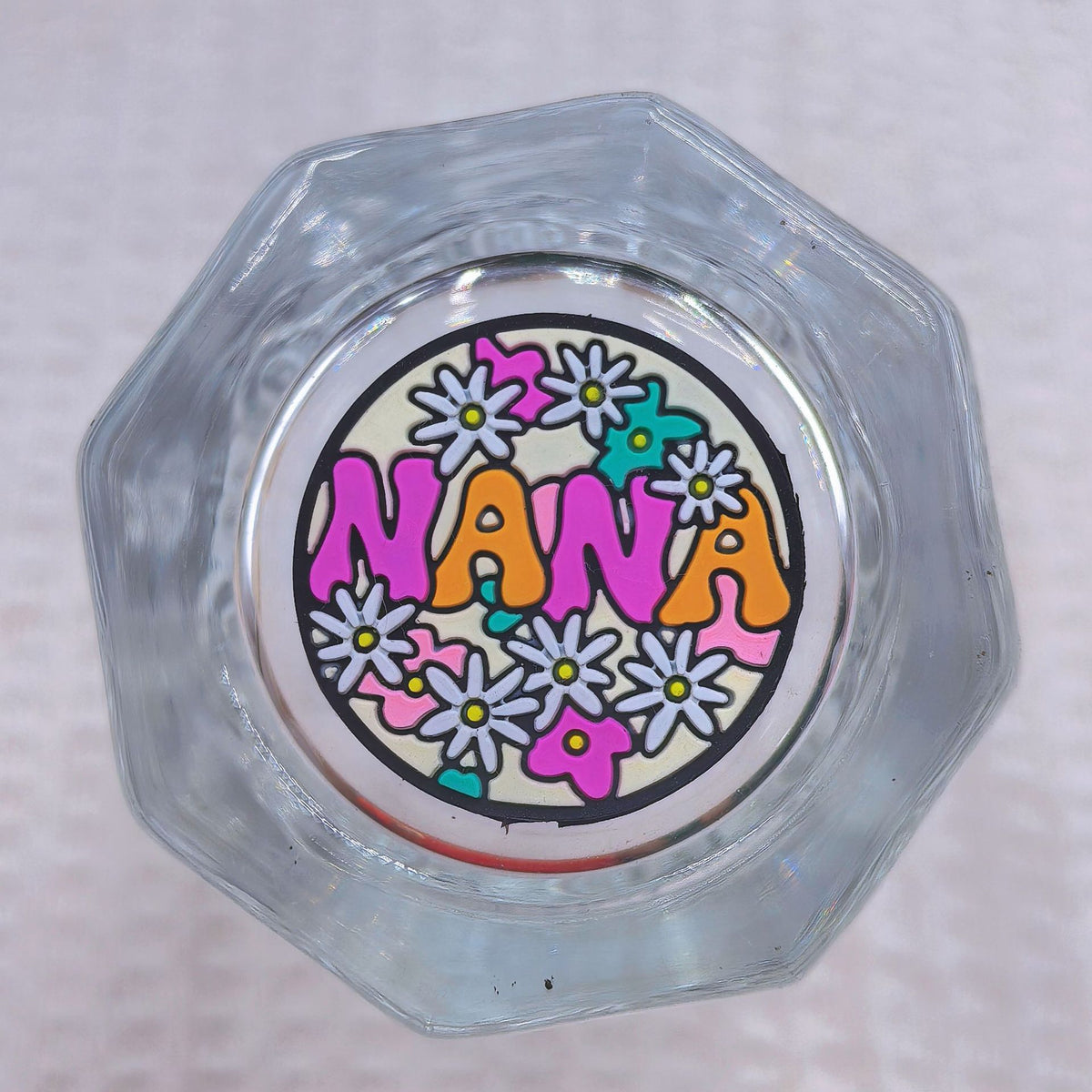 Silicone Focal Beads NA Garden Flower Round Design 20pcs 6